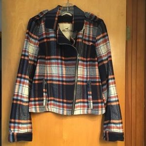 Hollister Plaid Jacket Juniors Large